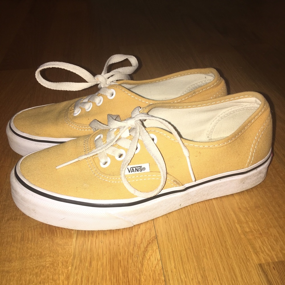 Vans cute mustard yellow color